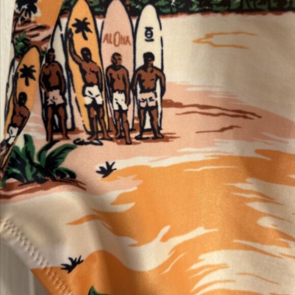 Brand New Aerie One Piece Swimsuit Hawaiian Aloha Print - Picture 5 of 8